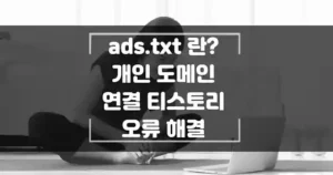 adst.txt 개인 도메인 연결 티스토리 오류 해결 섬네일