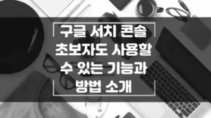구글 서치 콘솔 초보자도 사용할 수 있는 방법 소개 섬네일