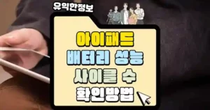 아이패드-배터리-성능-화이클-수-확인방법-섬네일