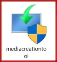 mediacreationtool.exe 설치 프로그램을 실행한다