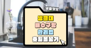 씽크대 배수구망 관리법 썸네일