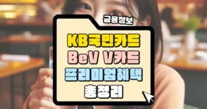 KB국민카드 BeV V 카드 혜택 총정리 썸네일