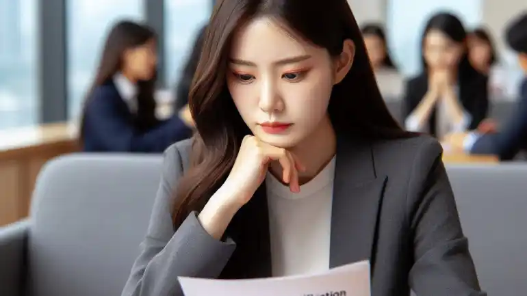 대출서류를-손에-들고-살펴보는-직장인-여성