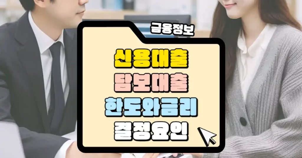 신용대출과 담보대출 시 필요서류 한도와 금리 결정 요인 썸네일