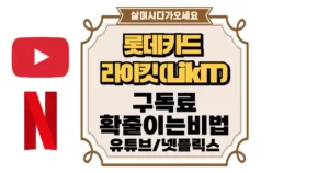 롯데카드 라이킷(LikIT)으로 구독료 확 줄이는 비법! 섬네일