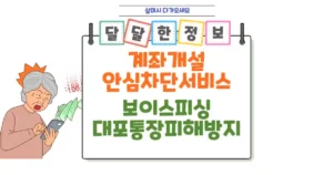 보이스피싱, 대포통장 피해 막는 계좌개설 안심차단 서비스 완벽 정리 썸네일