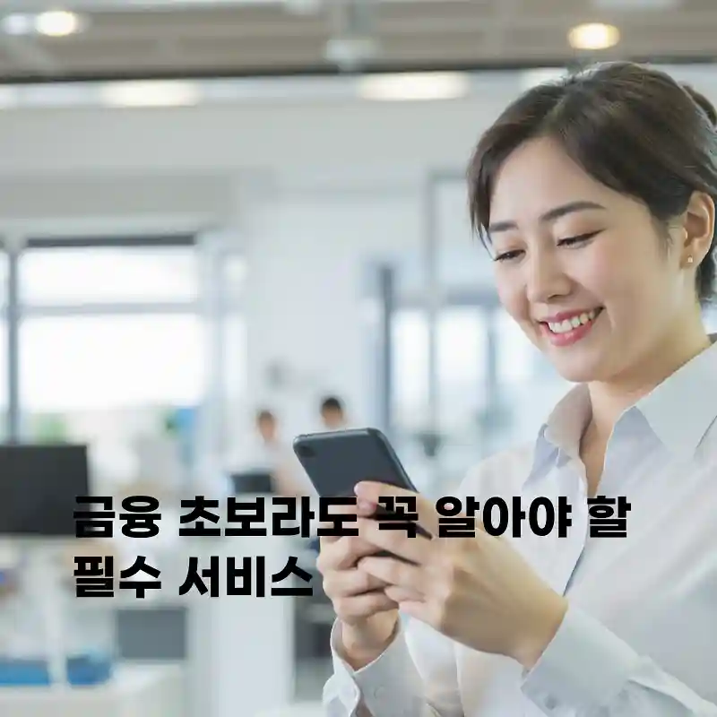금융 초보라도 꼭 알아야 할 필수 서비스