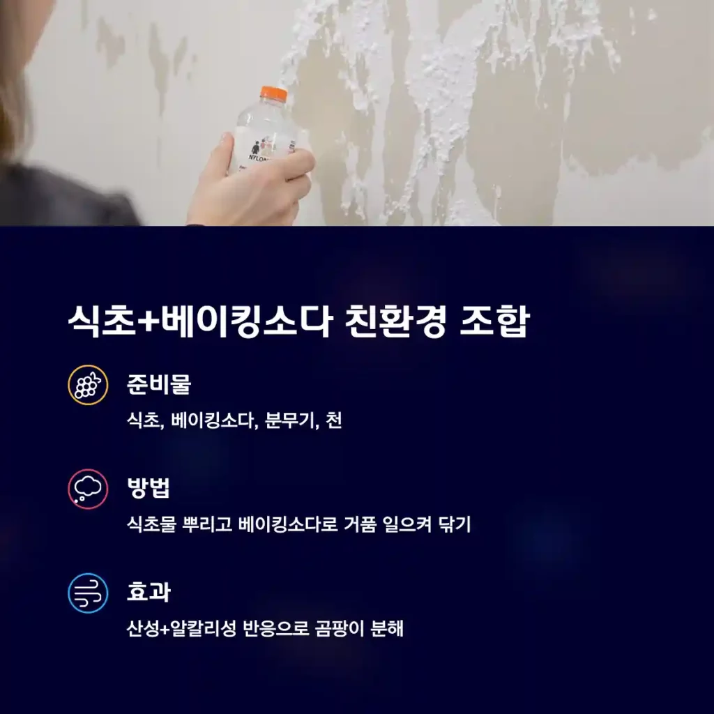 식초+베이킹소다 친환경 조합