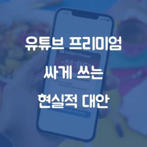유튜브 프리미엄 싸게 쓰는 현실적 대안 섬네일