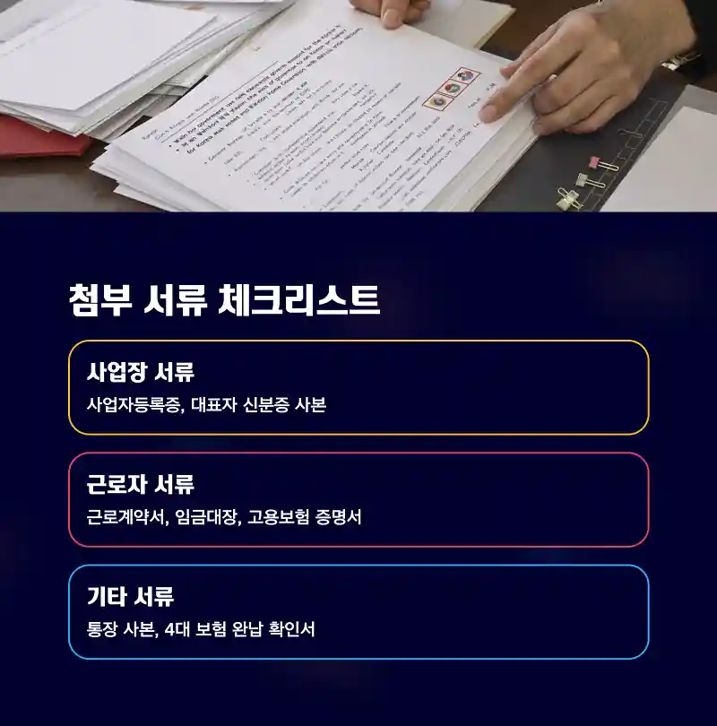 첨부 서류 체크리스트