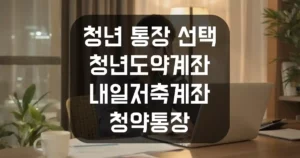 청년 통장 선택 가이드 청년도약계좌 vs 내일저축계좌 vs 청약통장 섬네일