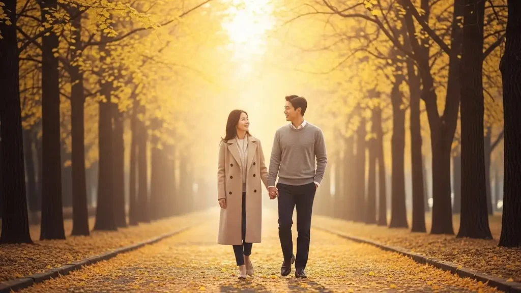 ISA 계좌의 비과세 혜택을 통해 안정적인 미래를 설계하는 한국인 부부의 모습.